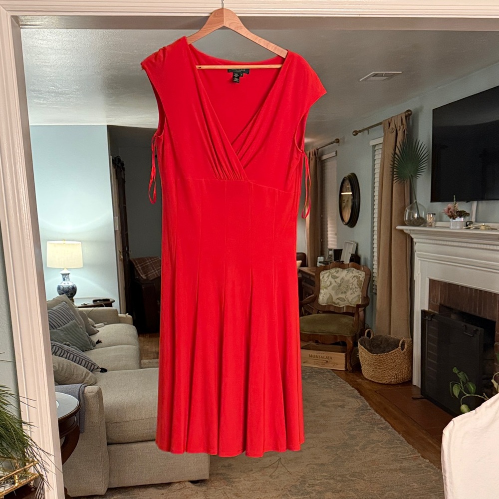Lauren Ralph Lauren Scarlet Midi Dress